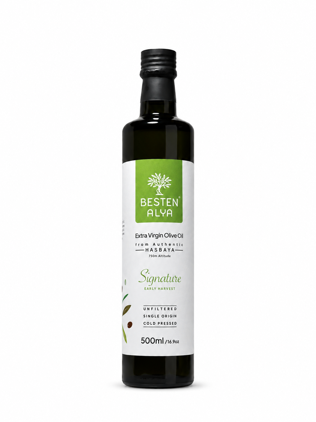 BESTEN ALYA Early Harvest Extra Virgin Olive Oil, 500 ml